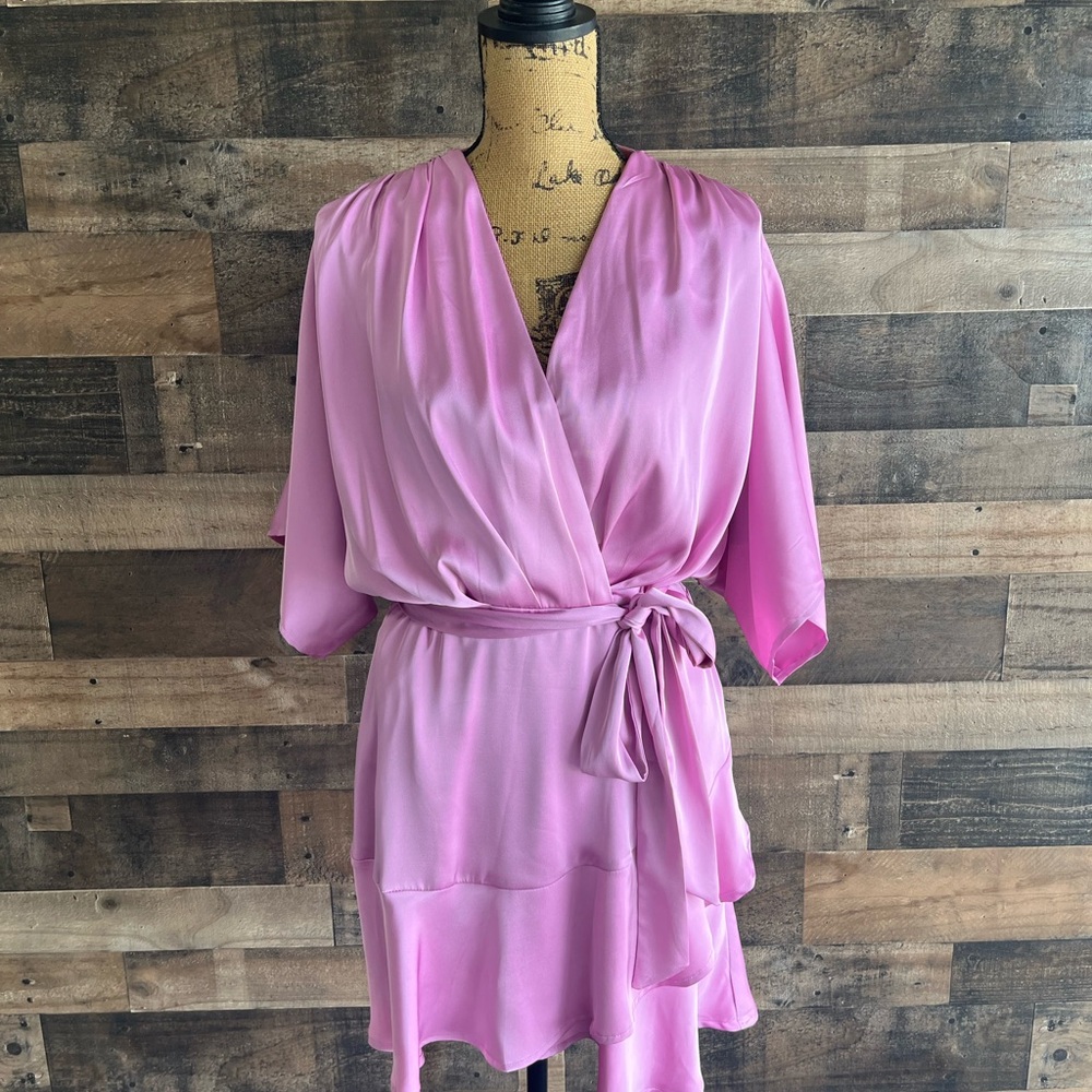 Pink Satin Boutique Dress